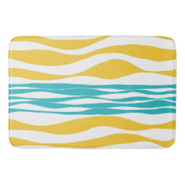 Ebb en Flow - Turquoise & Yellow Badmat
