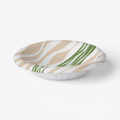 Ebb en Flow - Wit, Zand en Palmgroen Papieren Kommen (Gebogen)