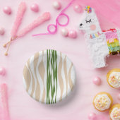 Ebb en Flow - Wit, Zand en Palmgroen Papieren Kommen (Feest)