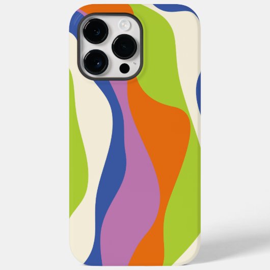 Ebb & Flow 4 Blauw, Sinaasappel, Paarse, Groen & C Case-Mate iPhone Case (Achterkant)