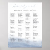 EBB Getij Alfabetische Zitkaart Poster (Voorkant)