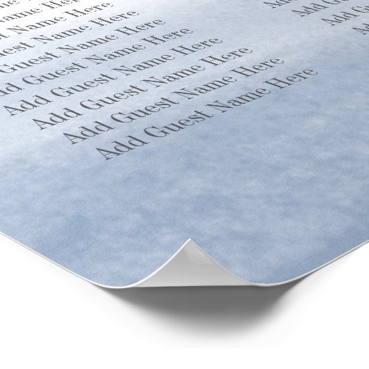 Ebb Getij Zitschema - Tot 12 Tafels Poster (Hoek)