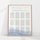 Ebb Getij Zitschema - Tot 12 Tafels Poster