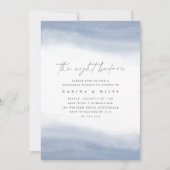 Ebb Tide Coastal Waterverf repetitie diner Kaart (Voorkant)