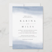 Ebb Tide Coastal Waterverf Wedding Kaart (Voorkant)