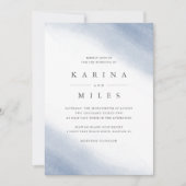 Ebb Tide Coastal Waterverf Wedding Kaart (Voorkant)