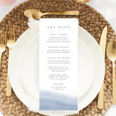 Ebb Tide Coastal Waterverf Wedding Menu