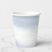 Ebb Tide Coastal Waterverf Wedding Papieren Bekers (Achterkant)