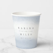 Ebb Tide Coastal Waterverf Wedding Papieren Bekers (Voorkant)