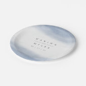 Ebb Tide Coastal Waterverf Wedding Papieren Bordje (Gekanteld)