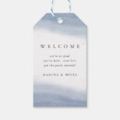 Ebb Tide Coastal Waterverf Wedding Welkom Cadeaulabel (Voorkant)