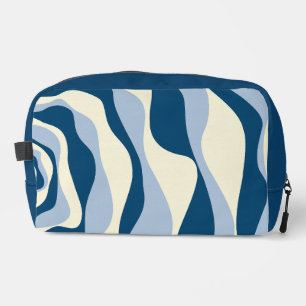 Ebbe en Vloed 4 - Donkerblauw, Lichtblauw en Crème Toilettasje