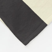 Ebbe en Vloed in Zwart, Grijs en Crème  Fleece Deken (Hoek)