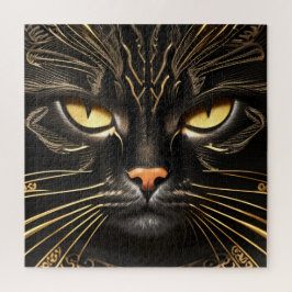 Ebbenhouten en Gouden Kat Legpuzzel