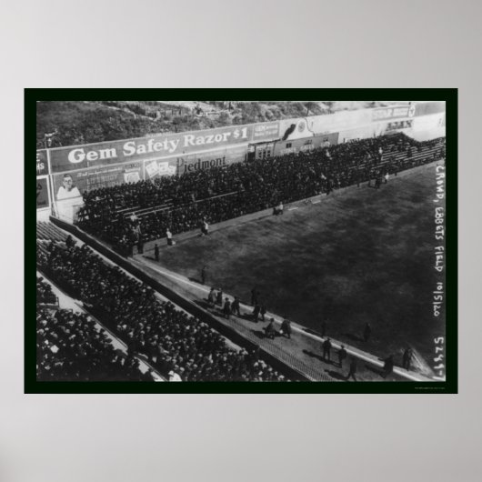 Ebbets Field Dodgers Baseball 1920 Poster (Voorkant)