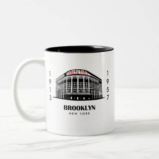"Ebbets Field"-mok Tweekleurige Koffiemok (Links)