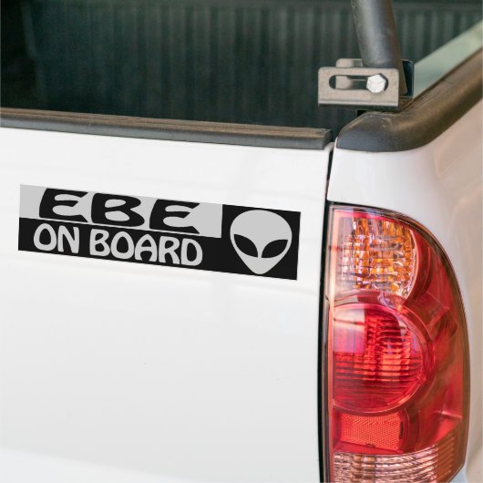 EBE AAN BOORD BUMPERSTICKER (Op Truck)