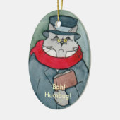 EbeMeowzer Scrooge uit een kerstkarol Keramisch Ornament (Links)