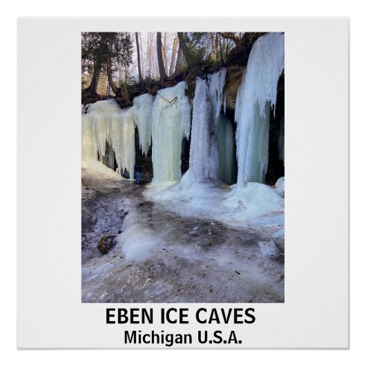 EBEN ICE CAVES Glossy Poster (Voorkant)