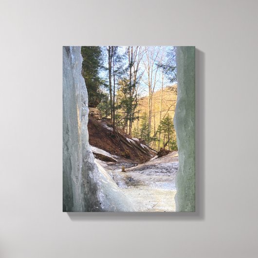 EBEN ICE CAVES MICHIGAN U.S.A. CANVAS PRINT (Voorkant)