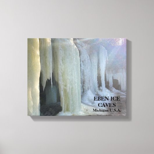 EBEN ICE CAVES MICHIGAN U.S.A. CANVAS PRINT (Voorkant)