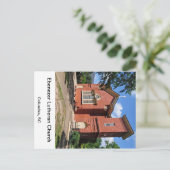 Ebenezer Lutheran Columbia South Carolina Briefkaart (Staand voorkant)