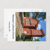 Ebenezer Lutheran Columbia South Carolina Briefkaart (Voorkant / Achterkant)