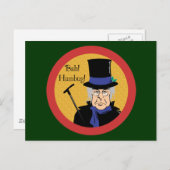 Ebenezer Scrooge Bah! Humbug! Briefkaart (Voorkant / Achterkant)