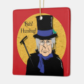 Ebenezer Scrooge Bah! Humbug! Keramisch Ornament (Links)