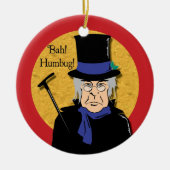 Ebenezer Scrooge Bah! Humbug! Keramisch Ornament (Voorkant)