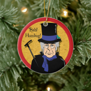 Ebenezer Scrooge Bah! Humbug! Keramisch Ornament