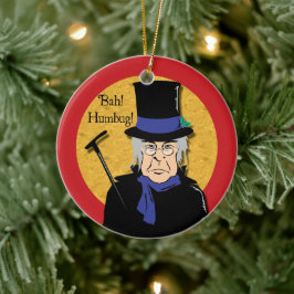 Ebenezer Scrooge Bah! Humbug! Keramisch Ornament