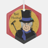 Ebenezer Scrooge Bah! Humbug! Metal Ornament (Voorkant)