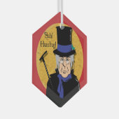Ebenezer Scrooge Bah! Humbug! Metal Ornament (Voorkant Rechts)