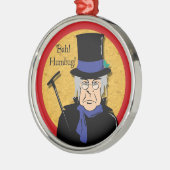 Ebenezer Scrooge Bah! Humbug! Metalen Ornament (Links)