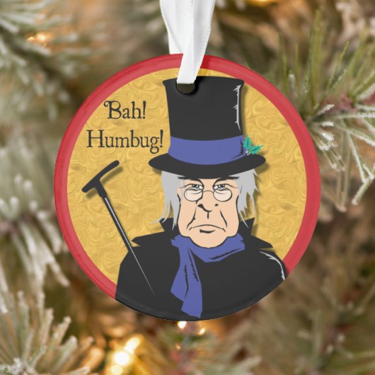Ebenezer Scrooge Bah! Humbug! Ornament (Boom)
