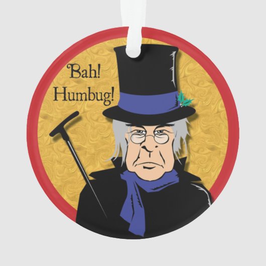 Ebenezer Scrooge Bah! Humbug! Ornament (achterkant)
