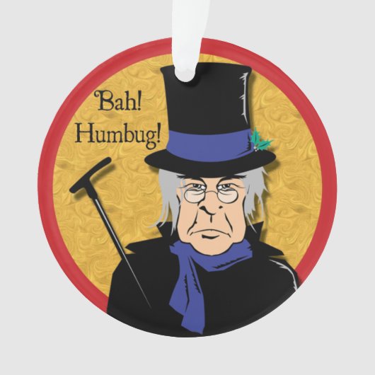 Ebenezer Scrooge Bah! Humbug! Ornament (voorkant)