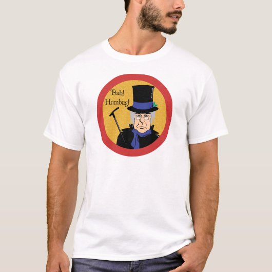 Ebenezer Scrooge Bah! Humbug! T-shirt (Voorkant)