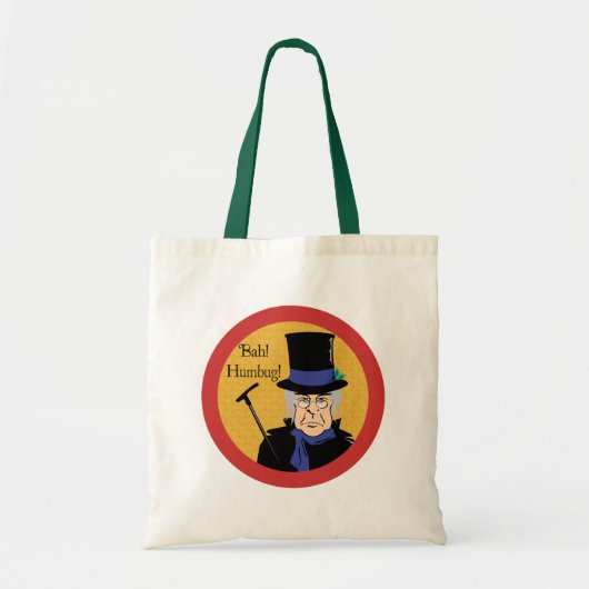 Ebenezer Scrooge Bah! Humbug! Tote Bag (Voorkant)