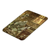 Ebenezer Scrooge Dickens Kerstman Vintage Magneet (Linkerzijde)