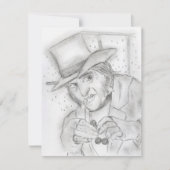 Ebenezer Scrooge Party nodigt uit Kaart (Voorkant)