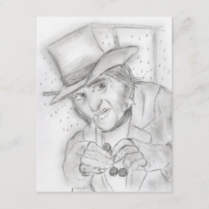Ebenezer Scrooge Party nodigt uit Kaart