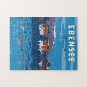 Ebensee Austria Travel Art Vintage Legpuzzel (Horizontaal)