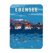 Ebensee Austria Travel Art Vintage Magneet (Verticaal)