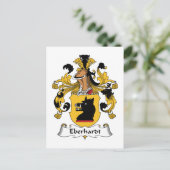 Eberhardt Family Crest Briefkaart (Staand voorkant)