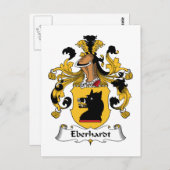 Eberhardt Family Crest Briefkaart (Voorkant / Achterkant)