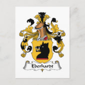 Eberhardt Family Crest Briefkaart (Voorkant)