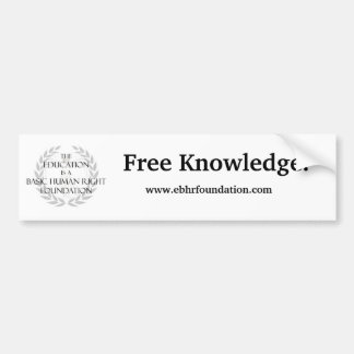 EBHR_Laurel, Free Knowledge Bumpersticker