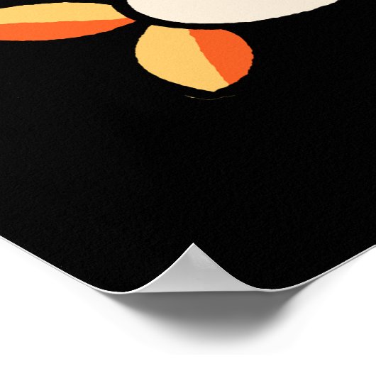 Ebi-body Rock Funny Rocker Sushi Pun Dark BG Poster (Hoek)